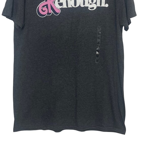 Barbie The Movie "I Am Kenough" Graphic Tshirt Mens Medium Gray New - Picture 5 of 11